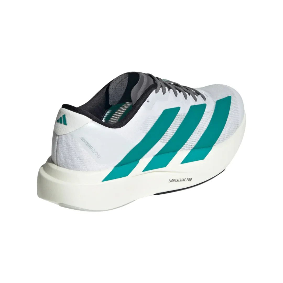 Adidas AdiZero EVO SL "Cloud White/Pure Teal" - Luxury Dubai