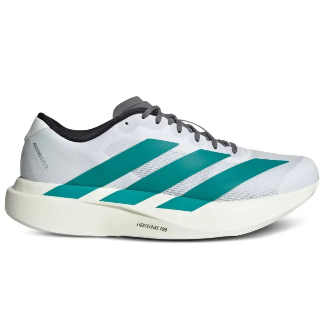 Adidas AdiZero EVO SL "Cloud White/Pure Teal" - Luxury Dubai