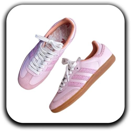 New Adidas Samba Crochet Pink Shoes - Luxury Dubai