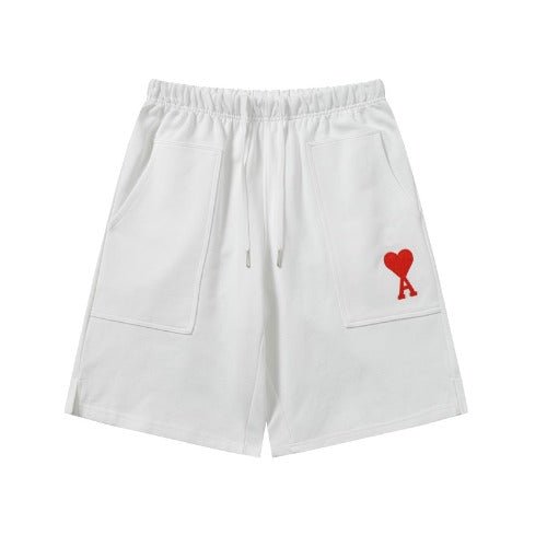 Buy AMI Paris embroidered-logo track shorts In Dubai - Luxury Dubai