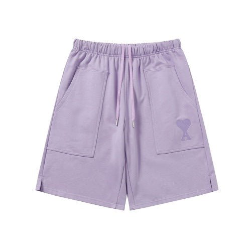 Buy AMI Paris embroidered-logo track shorts In Dubai - Luxury Dubai