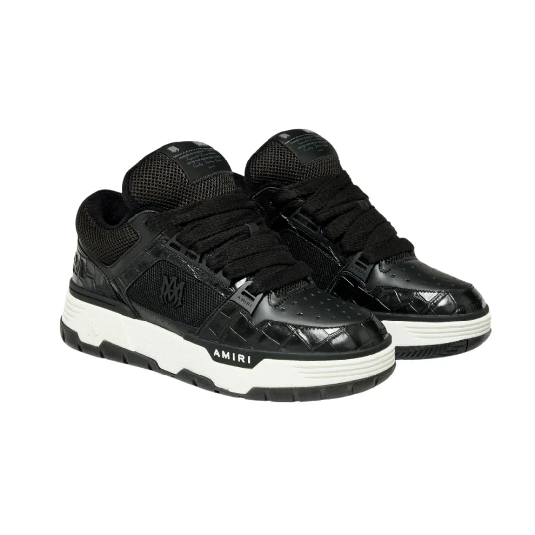 Amiri Croc Debossed Ma-1 "Black" - Luxury Dubai
