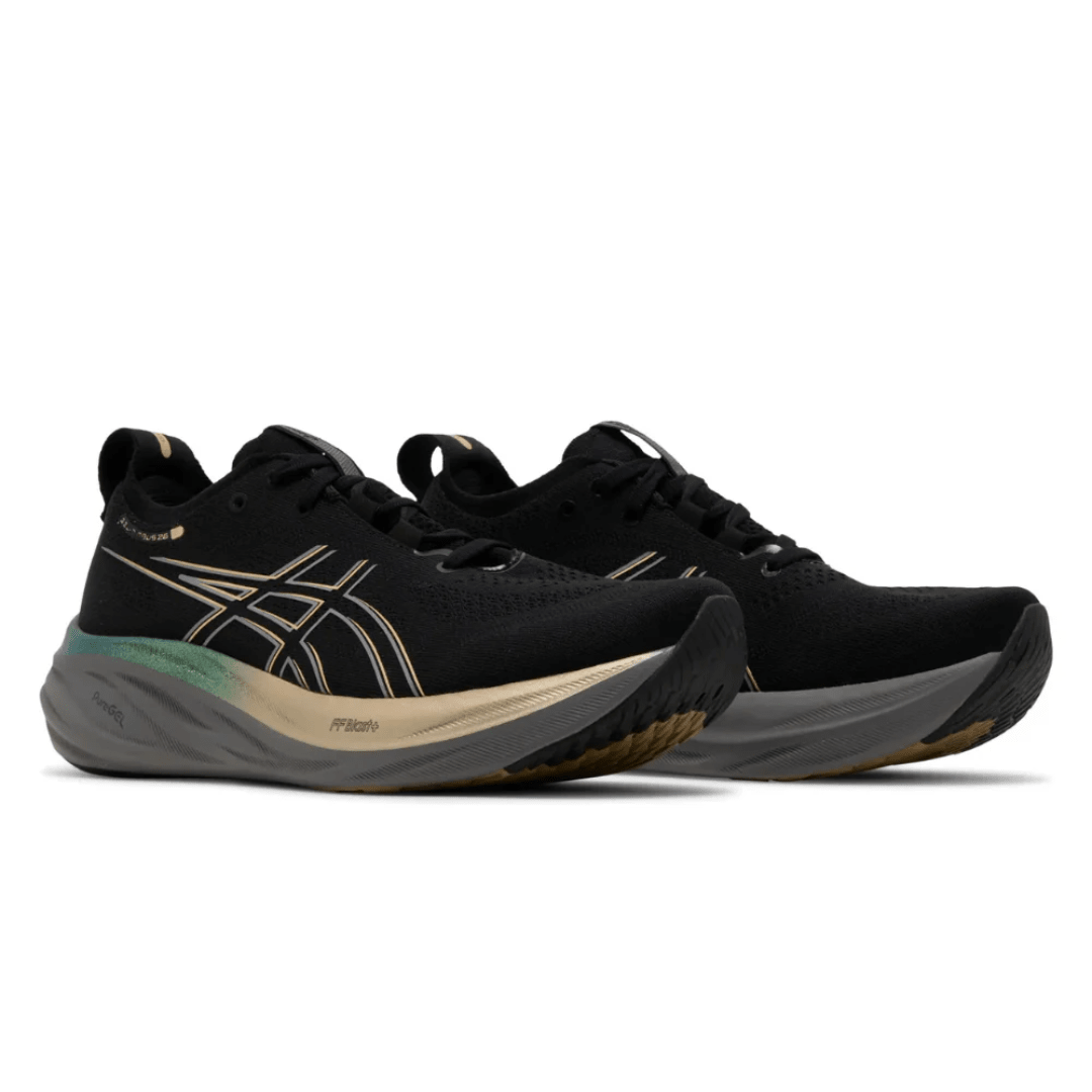 Asics Gel Nimbus 26 Platinum 'Black Champagne' - Luxury Dubai