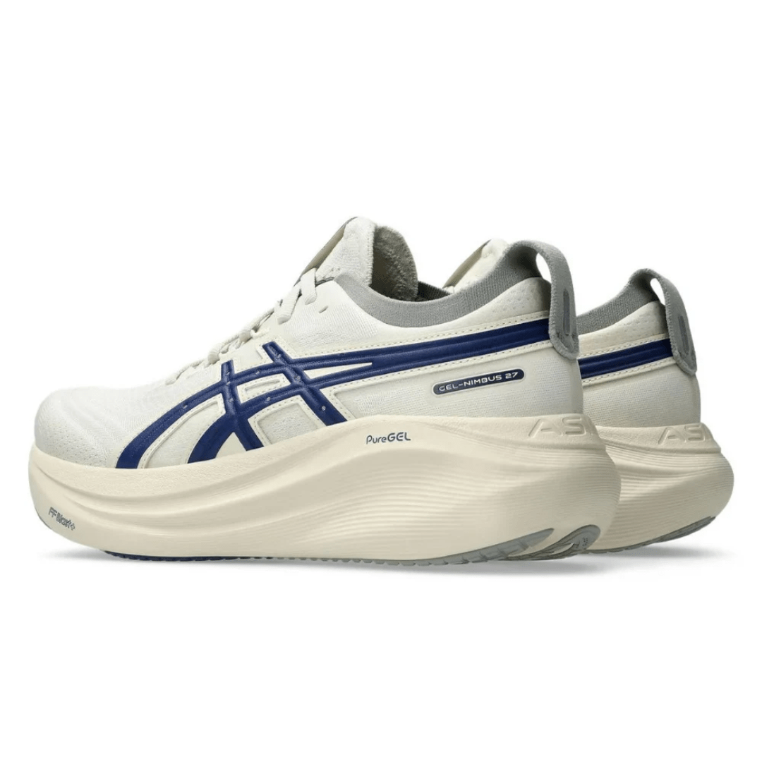 Asics Gel Nimbus 27 "Birch /Indigo Blue" - Luxury Dubai