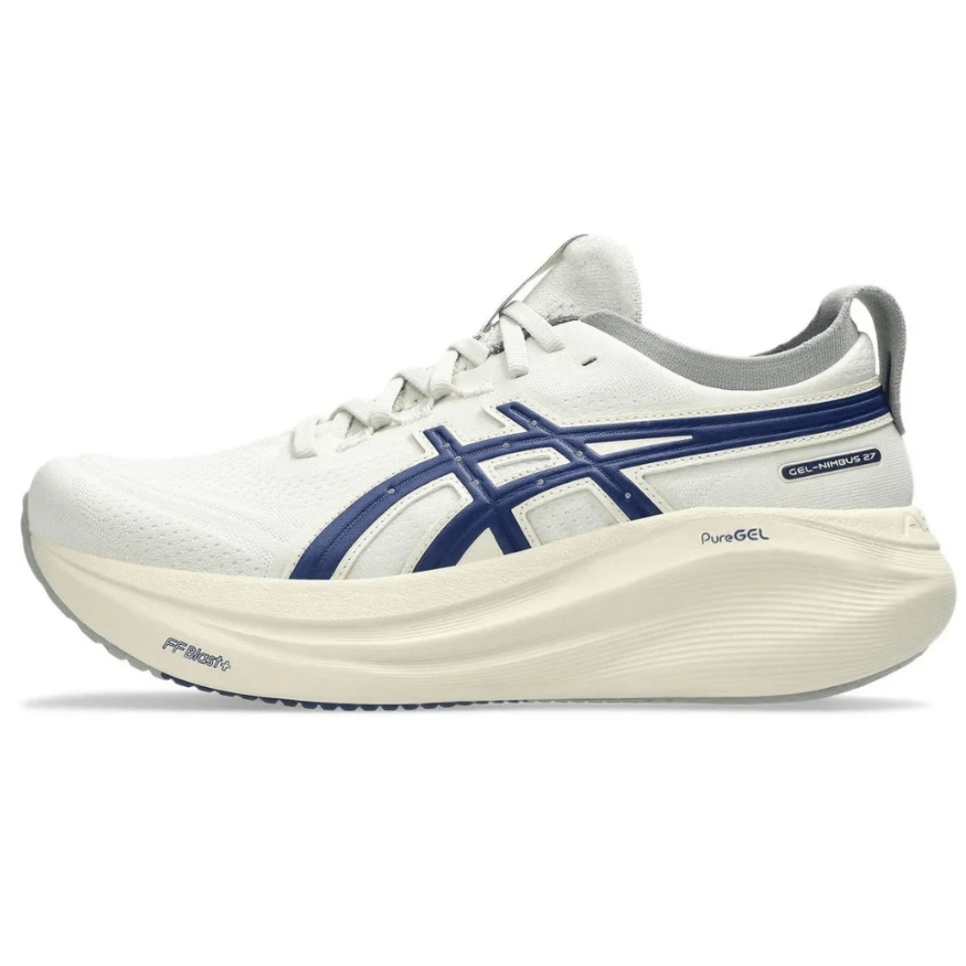 Asics Gel Nimbus 27 "Birch /Indigo Blue" - Luxury Dubai