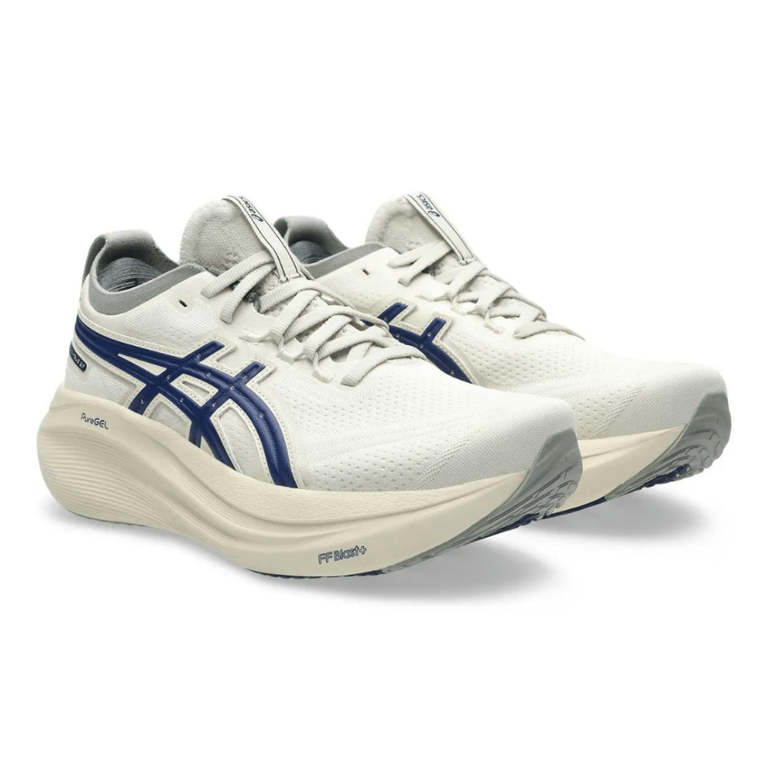 Asics Gel Nimbus 27 "Birch /Indigo Blue" - Luxury Dubai