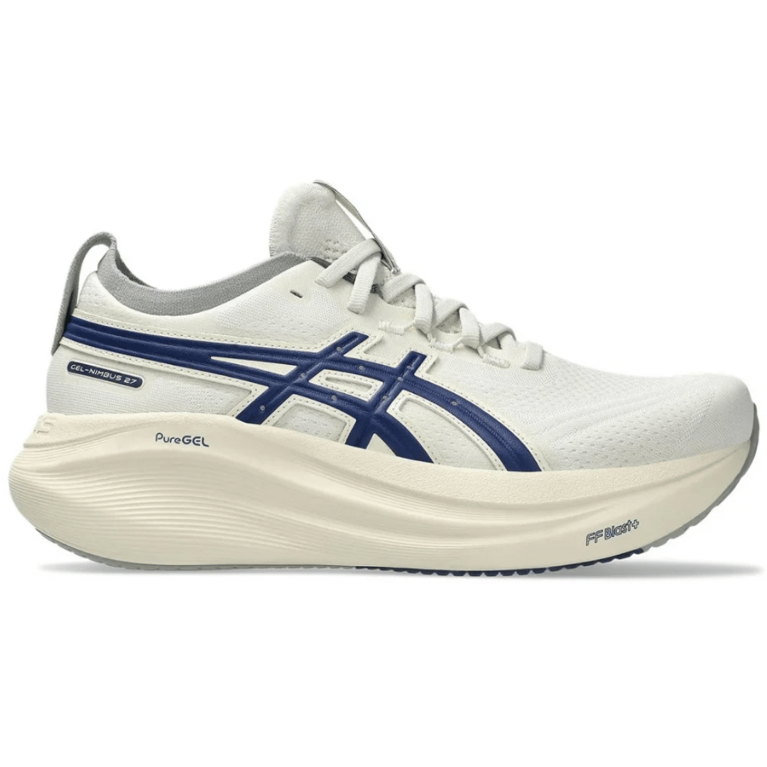 Asics Gel Nimbus 27 "Birch /Indigo Blue" - Luxury Dubai
