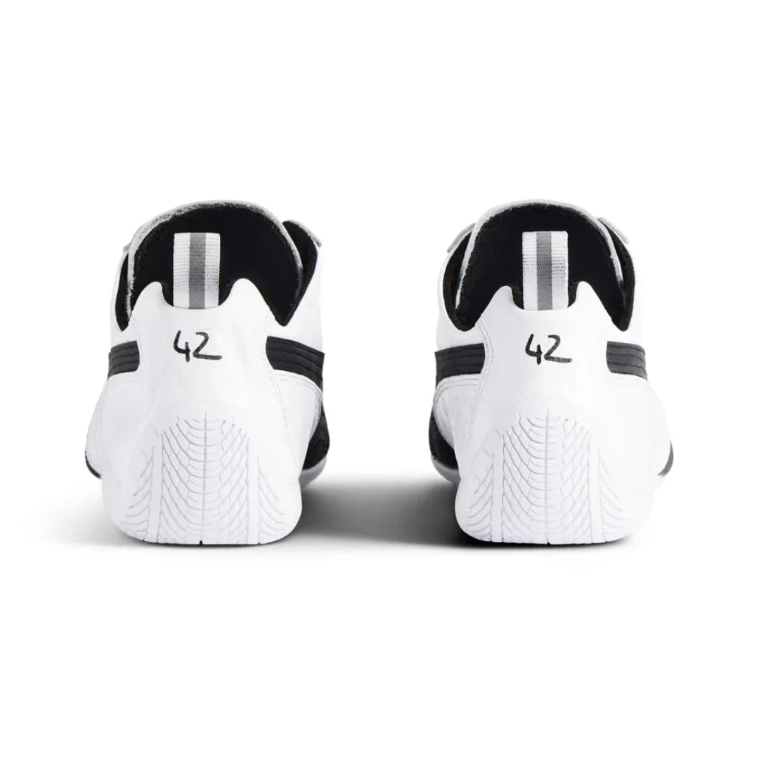 Balenciaga x Puma Speedcat Leather 'White / Black' - Luxury Dubai