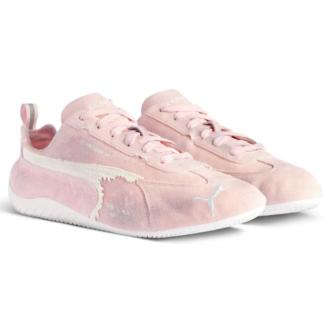Balenciaga x Puma Speedcat Suede 'Pink White' - Luxury Dubai