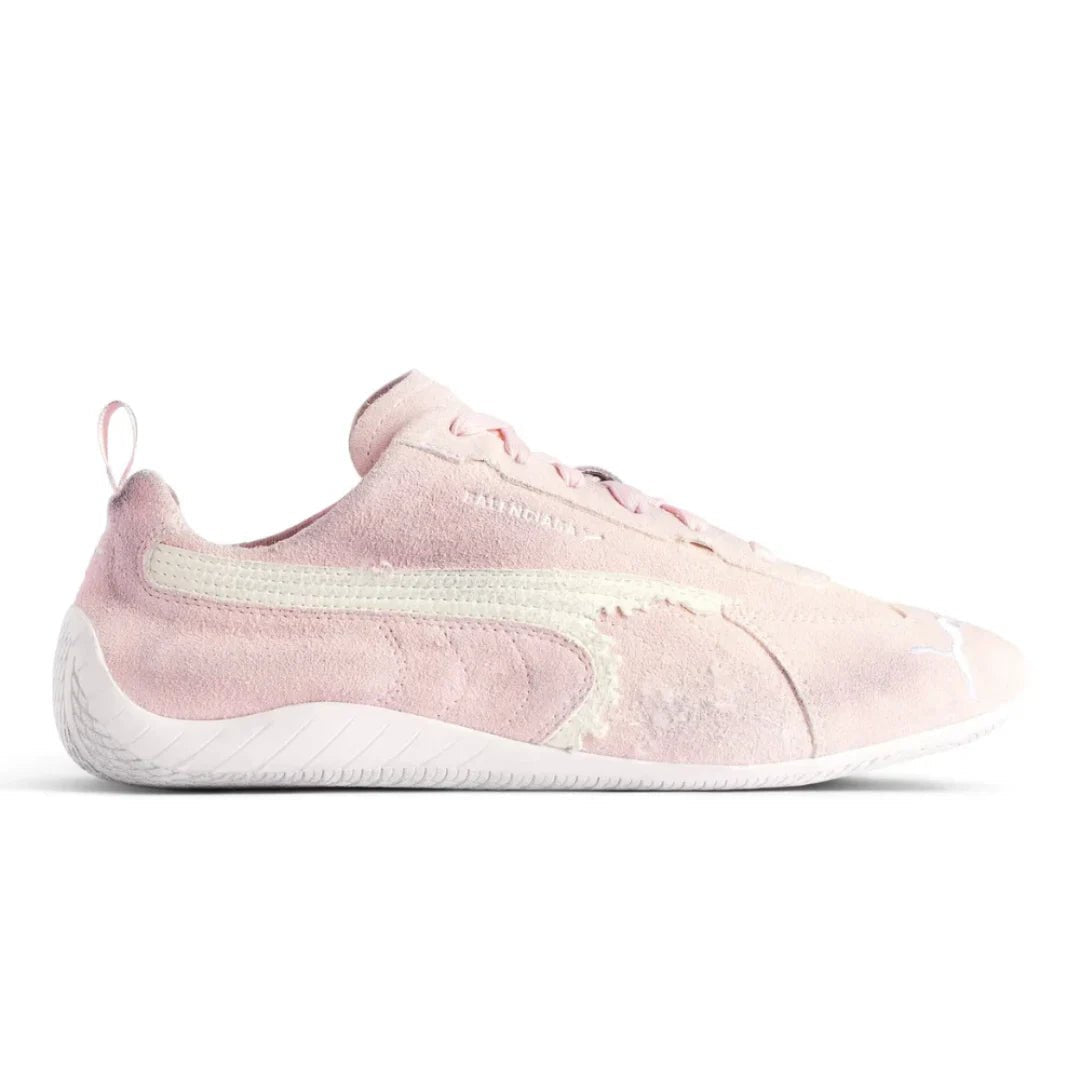 Balenciaga x Puma Speedcat Suede 'Pink White' - Luxury Dubai