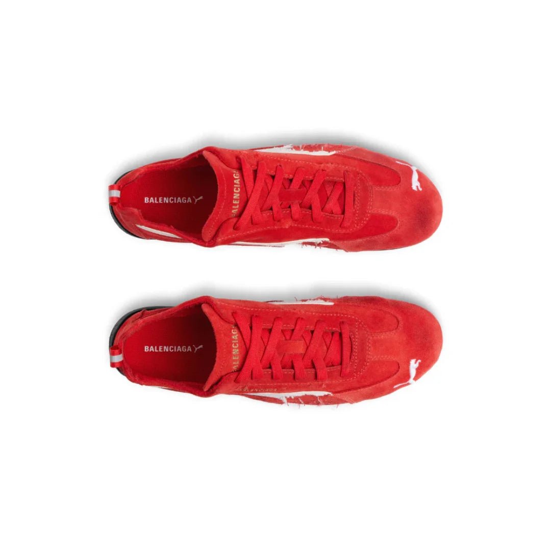 Balenciaga x Puma Speedcat Suede 'Red White' - Luxury Dubai