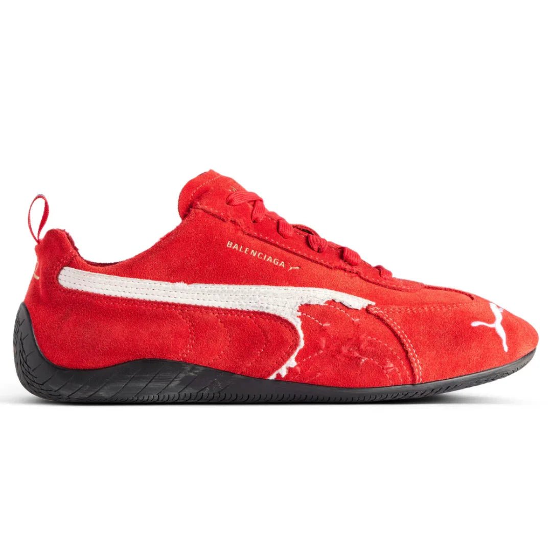 Balenciaga x Puma Speedcat Suede 'Red White' - Luxury Dubai