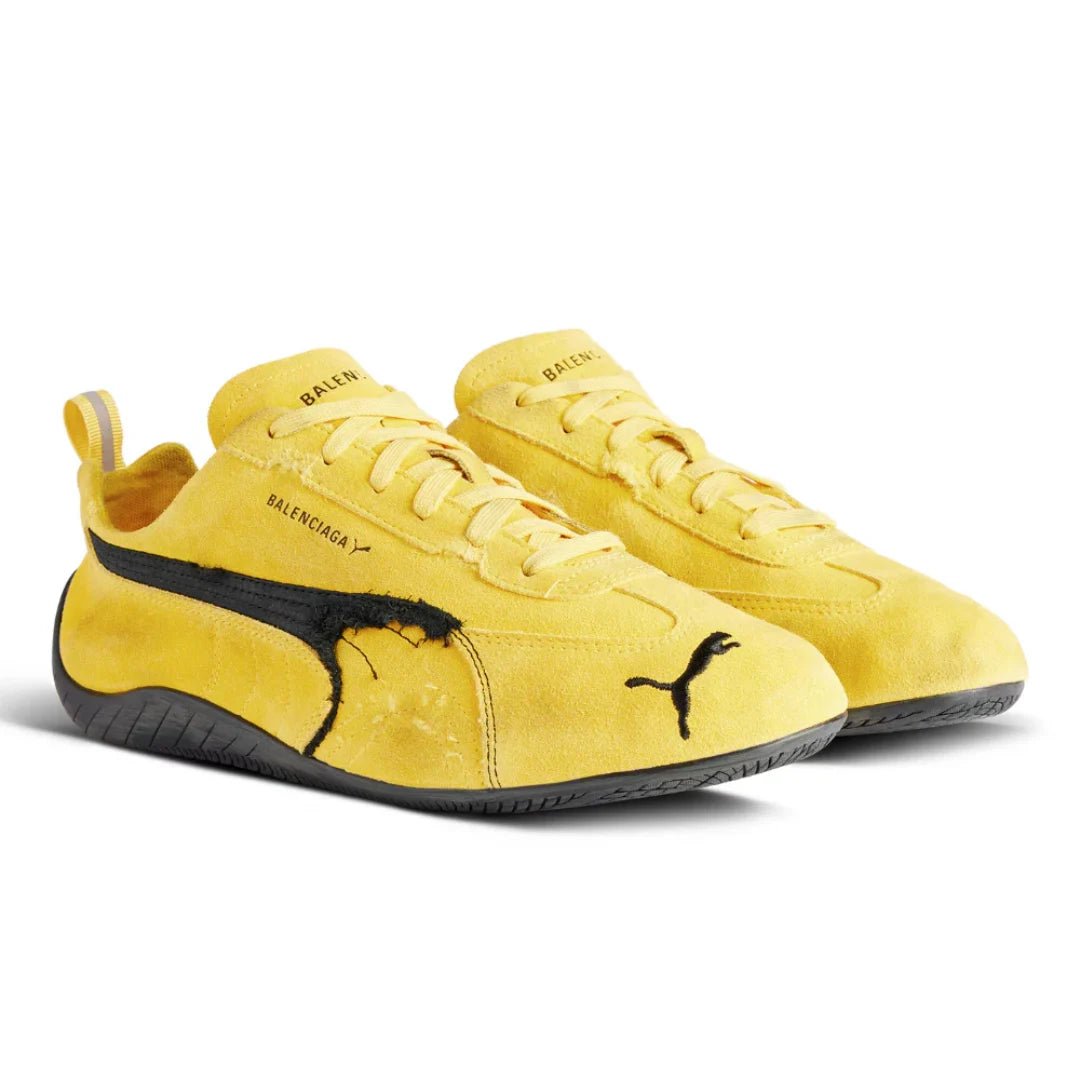 Balenciaga x Puma Speedcat Suede 'Yellow Black' - Luxury Dubai