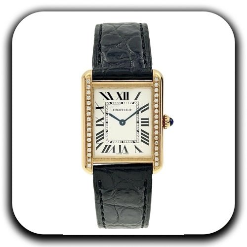 Luxury Cartier Tank Solo Gold Quartz Watch - Luxury Dubai