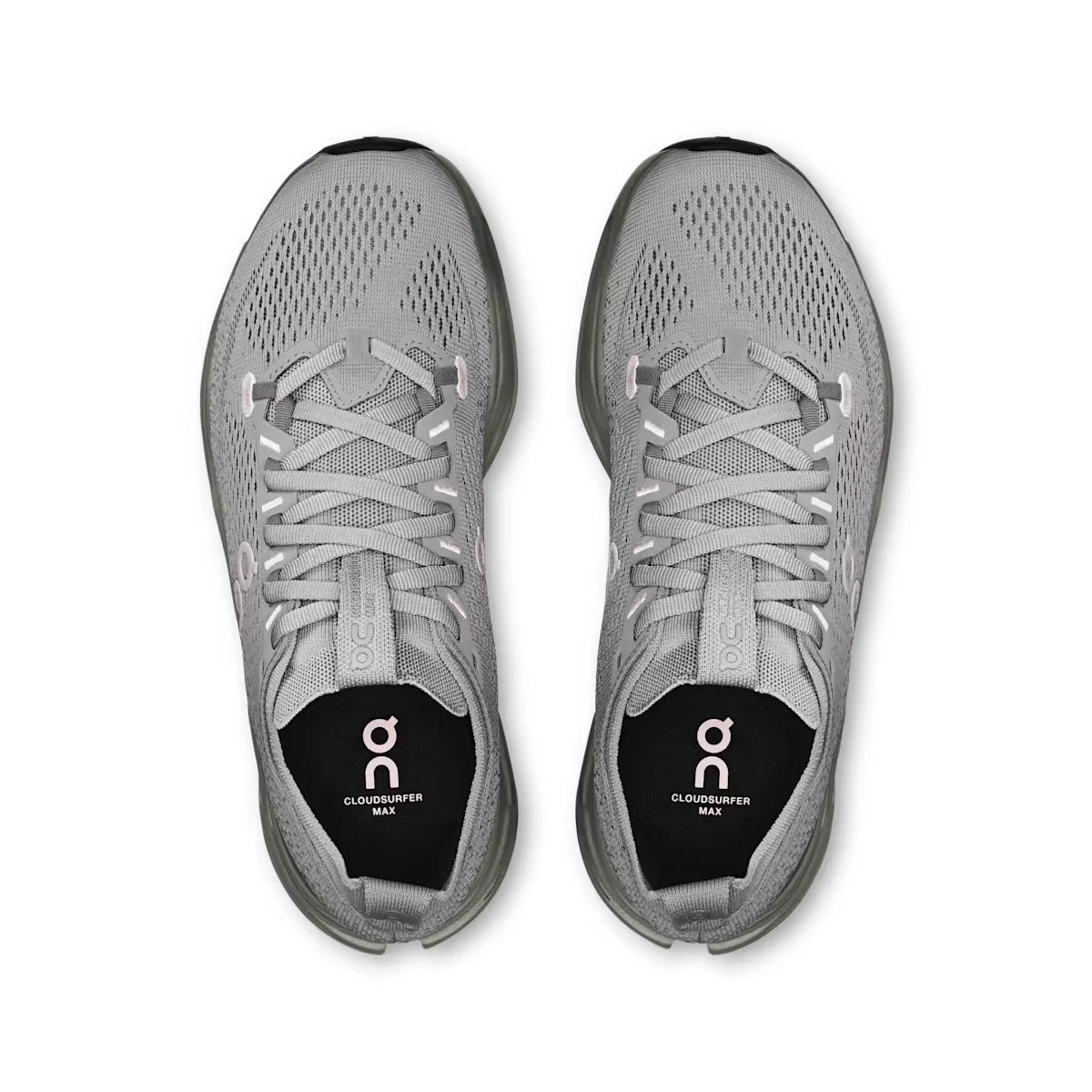 On Running Cloudsurfer Max Alloy Asphalt top view