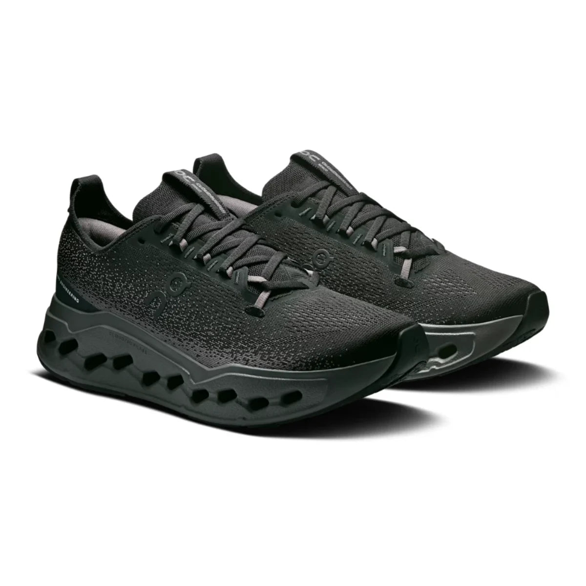 On Cloudsurfer Max 'Black Eclipse' upper detail