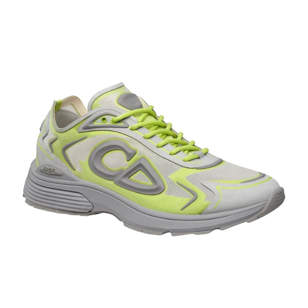 Dior B30 Countdown Tech Sneaker "Gray and Green" - Luxury Dubai