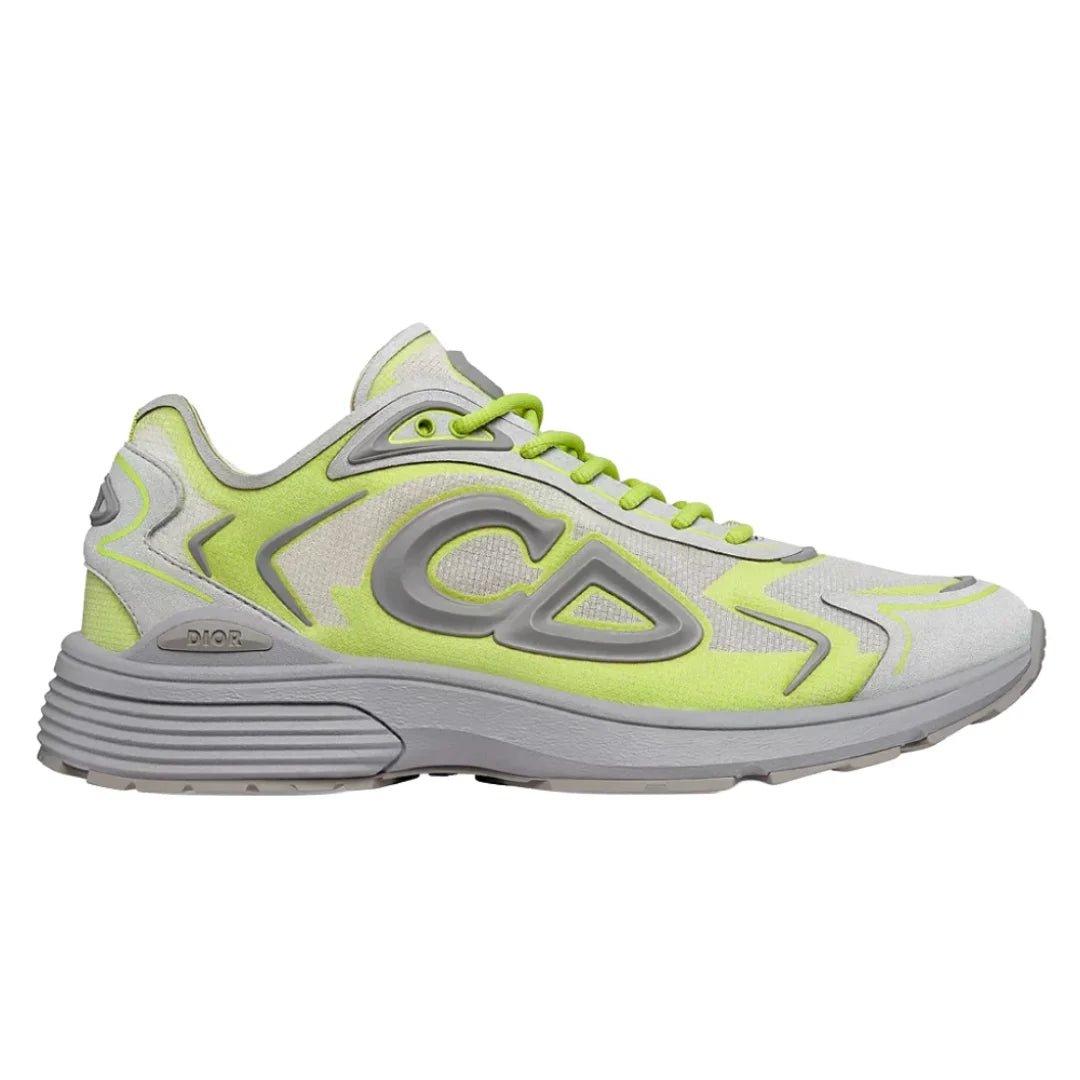 Dior B30 Countdown Tech Sneaker "Gray and Green" - Luxury Dubai