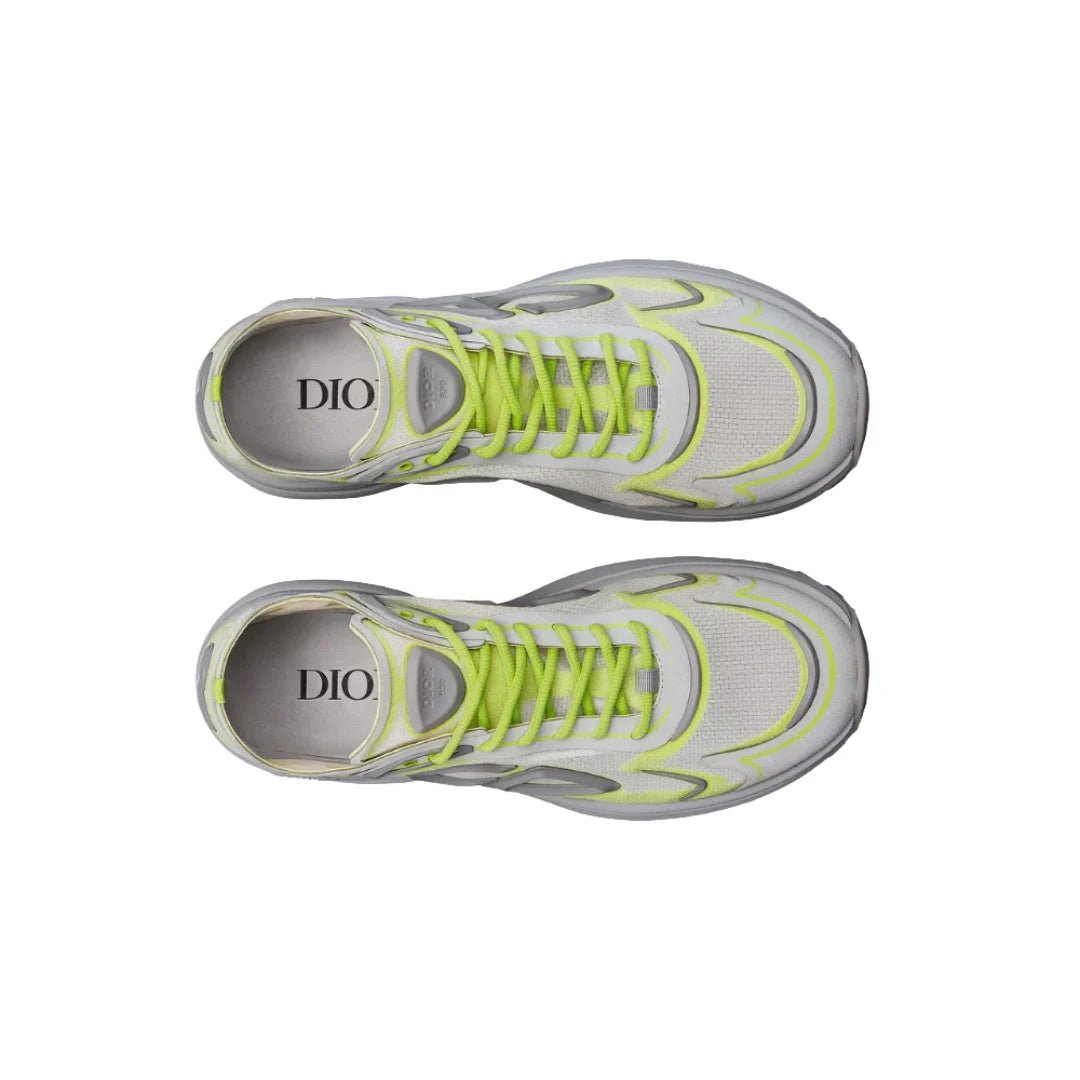 Dior B30 Countdown Tech Sneaker "Gray and Green" - Luxury Dubai