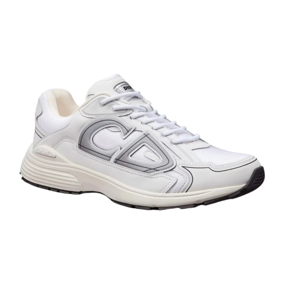Dior B30 White Mesh And Technical Fabric Low Top Sneakers - Luxury Dubai