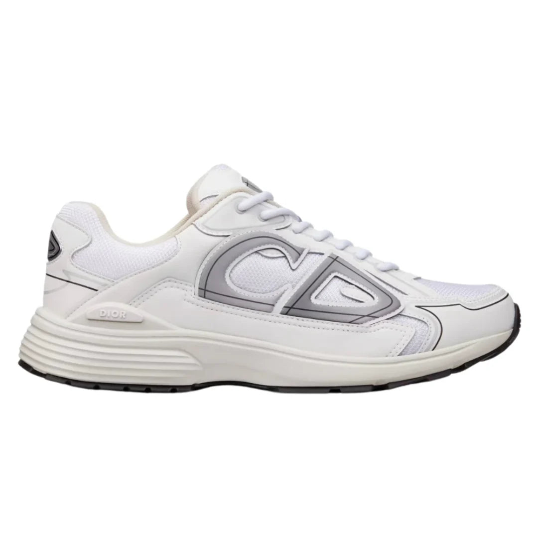 Dior B30 White Mesh And Technical Fabric Low Top Sneakers - Luxury Dubai