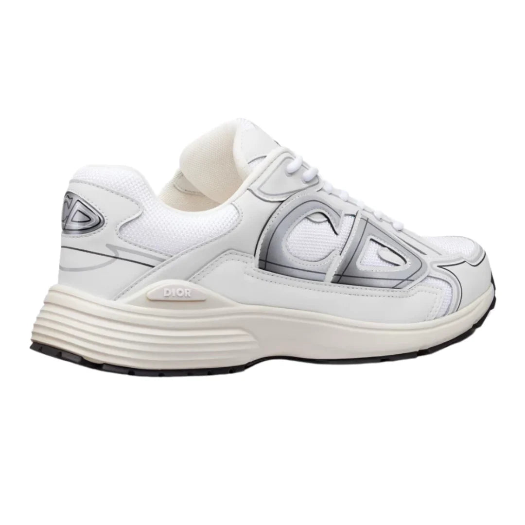 Dior B30 White Mesh And Technical Fabric Low Top Sneakers - Luxury Dubai