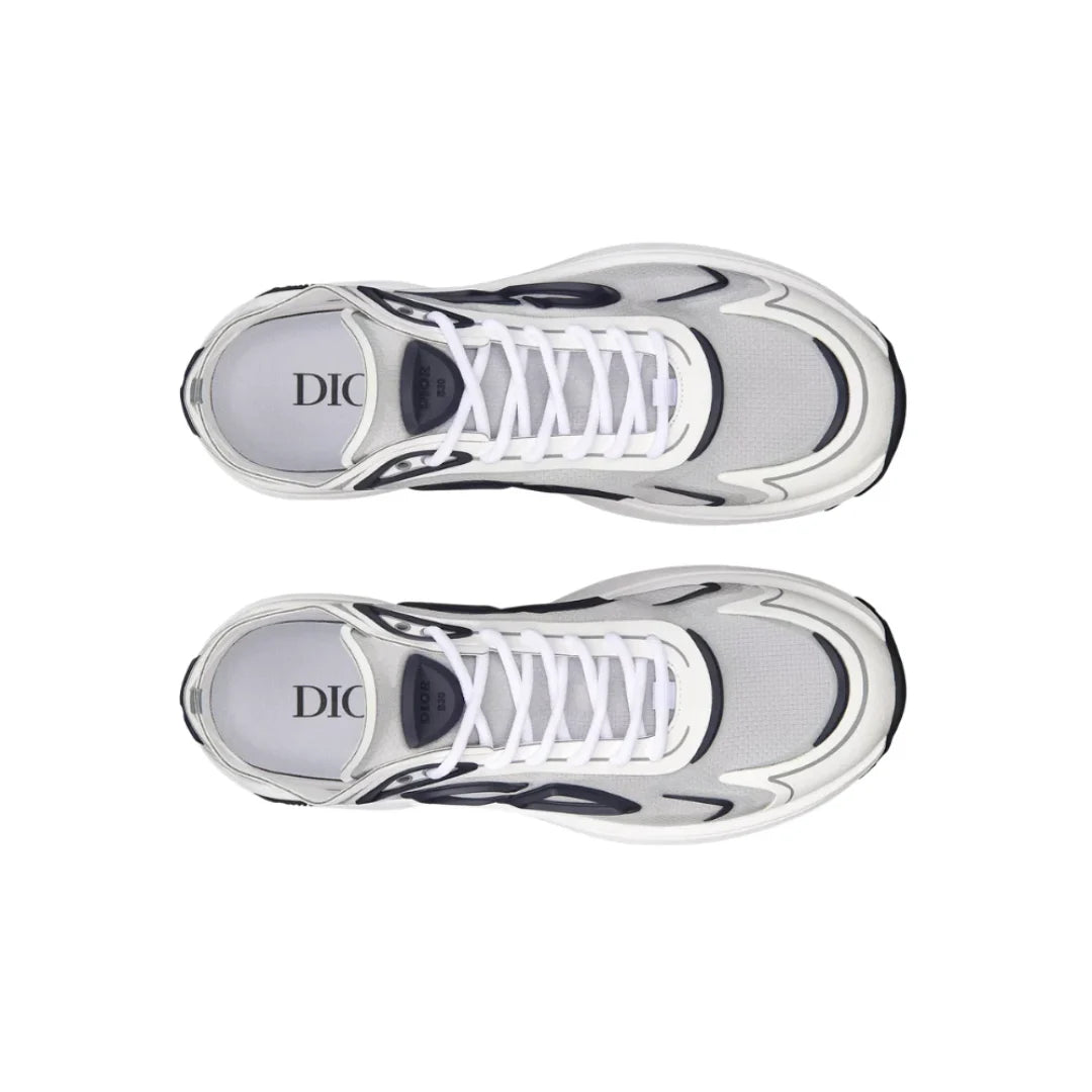 Dior B30 Countdown Tech Sneaker "White and Gray" - Luxury Dubai