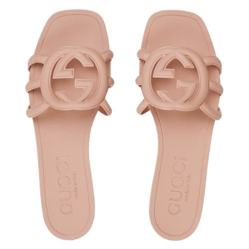 Buy Gucci Interlocking G rubber sandals - Luxury Dubai