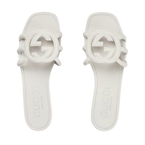 Buy Gucci Interlocking G rubber sandals - Luxury Dubai