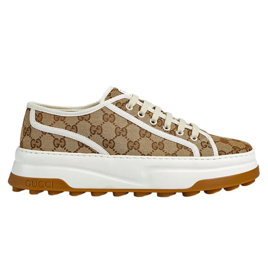 Gucci Men's Black Beige gg Trainers - Luxury Dubai