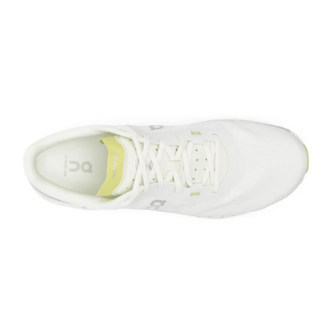 On Running Cloudflow 4 "white/Sand Beige/Lime Green" - Luxury Dubai