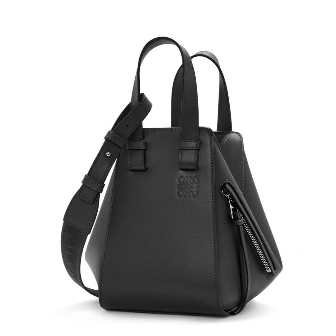 Luxury Loewe Compact Hammock black Bag - Luxury Dubai