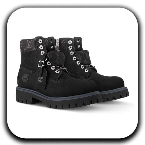 New Lv x Timberland leather ankle boots - Luxury Dubai