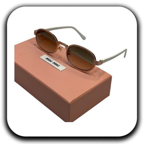 Buy Miu Miu Women's Black Gold Sunglasses - Luxury Dubai
