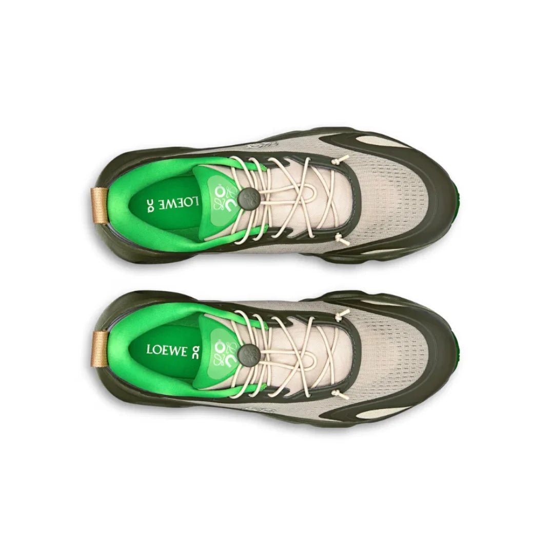 Loewe x On Running Cloudsolo "Khaki Green | Sand" - Luxury Dubai