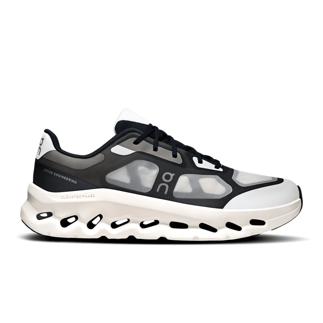 Side profile of On Cloudtilt Remix Black Ivory men’s shoes