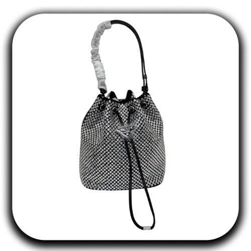 Buy Prada Shoulder Bag Leather Platinum - Luxury Dubai