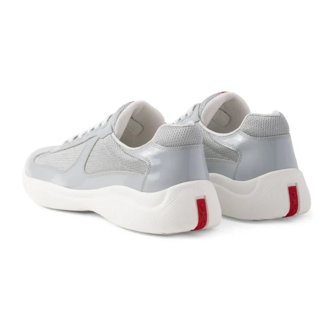 Prada America's Cup chunky-sole lace-up "Light Grey" - Luxury Dubai