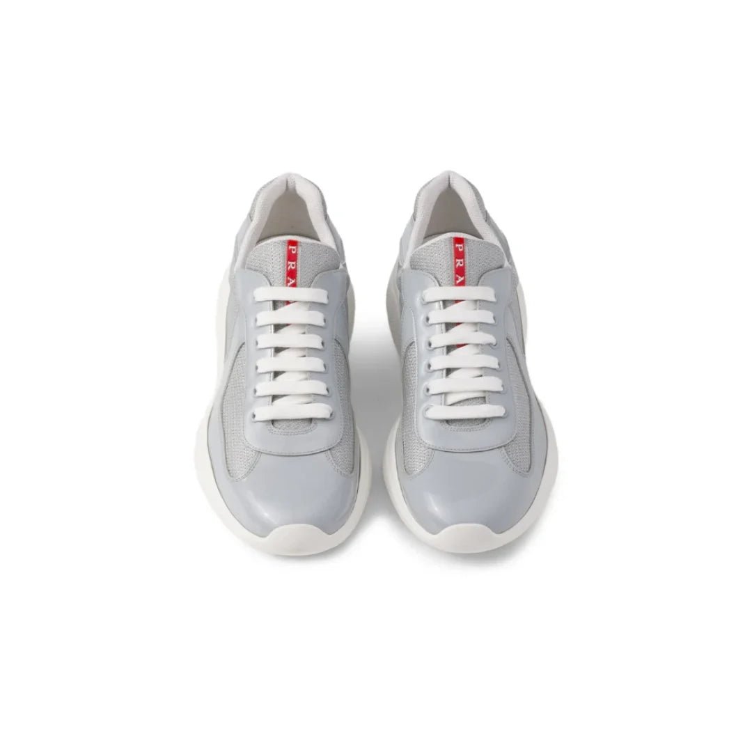 Prada America's Cup chunky-sole lace-up "Light Grey" - Luxury Dubai
