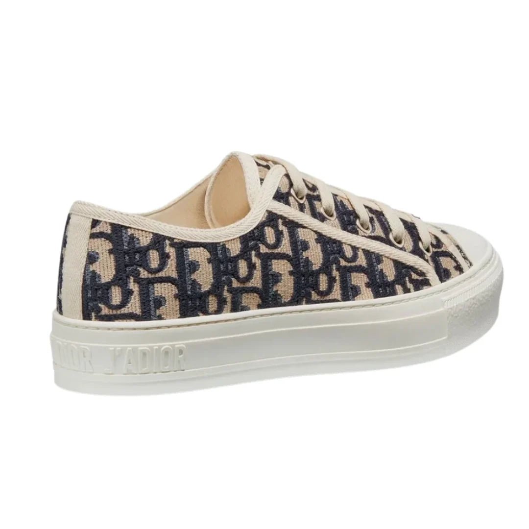 WALK'N'DIOR SNEAKER Blue Dior Oblique Embroidered Canvas - Luxury Dubai