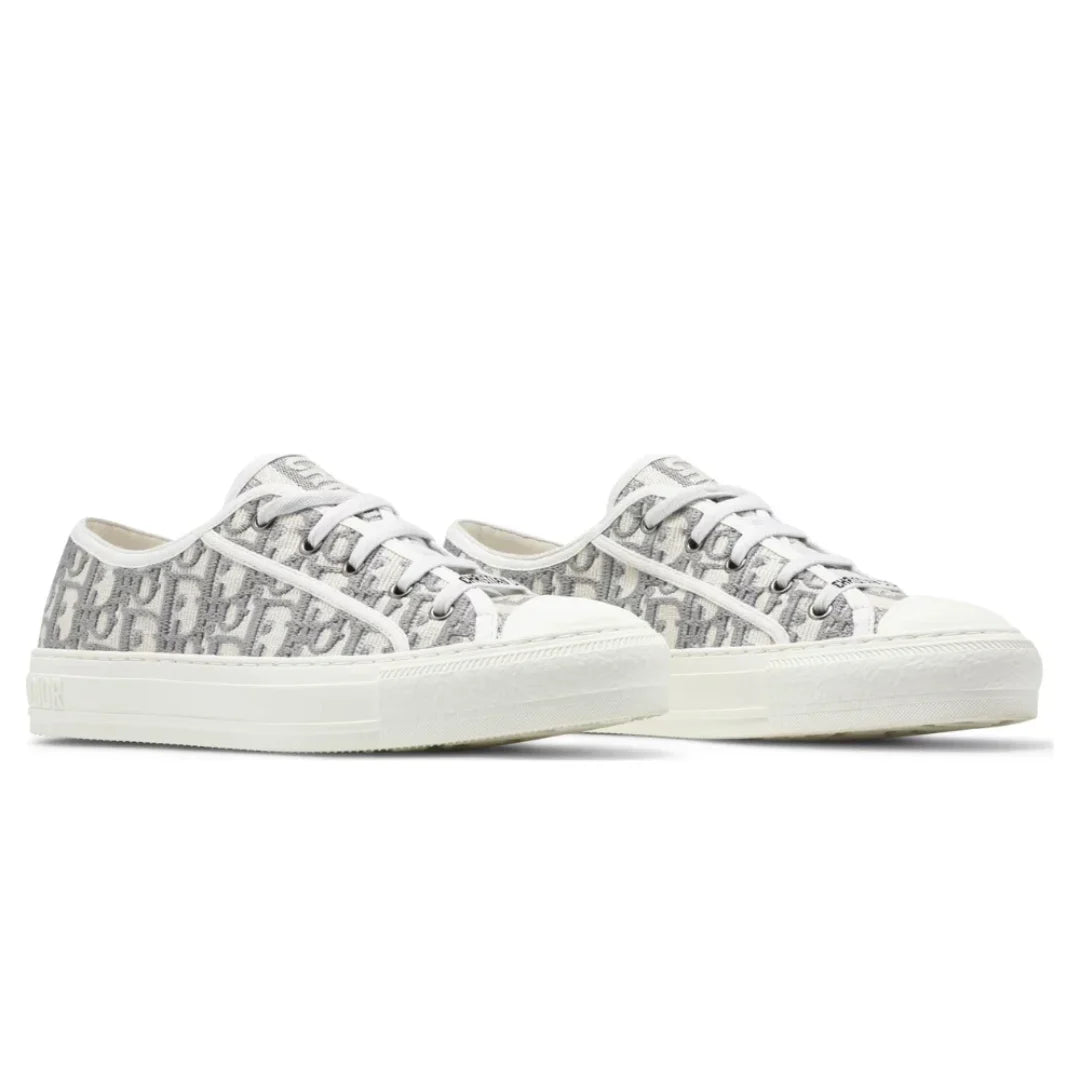 Walk'N'Dior Embroidered Canvas Low 'Grey' - Luxury Dubai