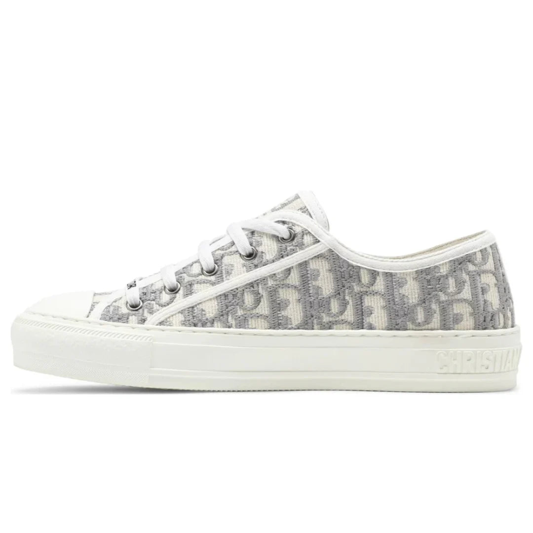 Walk'N'Dior Embroidered Canvas Low 'Grey' - Luxury Dubai