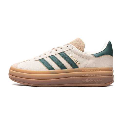 New Adidas Gazelle Bold Magic Beige Green - Luxury Dubai