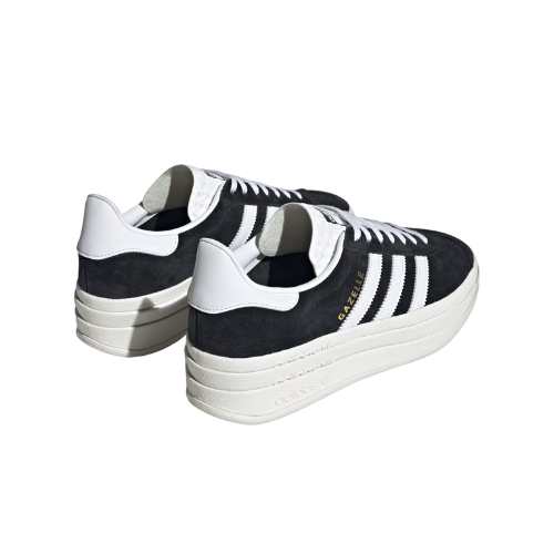 New Adidas Gazelle Bold Core Black White - Luxury Dubai