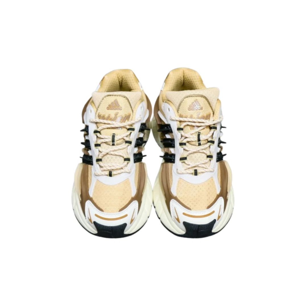 Rope laces and layered upper on adidas Jellyfish Crystal Sand