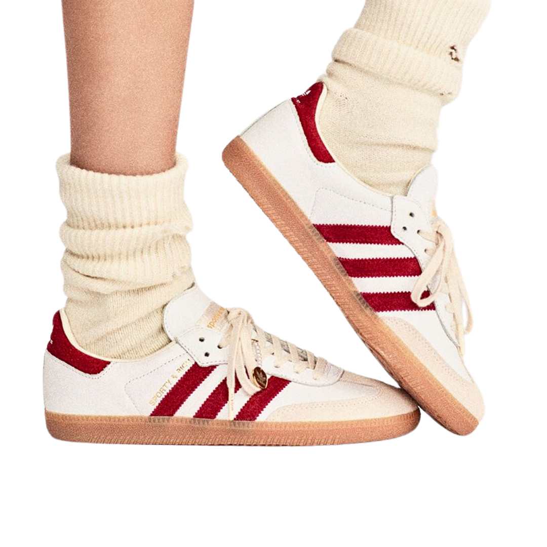New Adidas samba sporty & rich white - Luxury Dubai