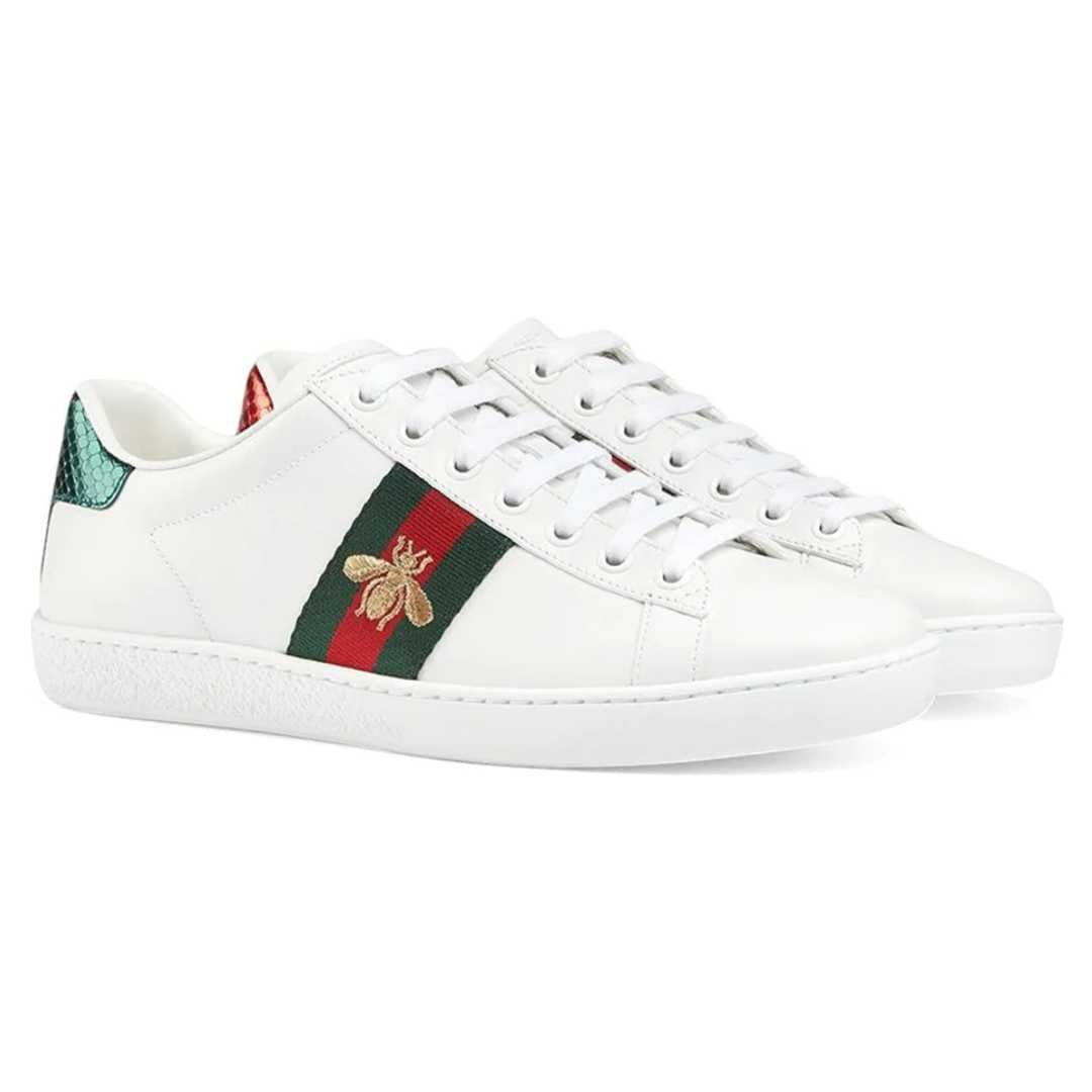 Luxury Gucci Embroidered Ace Sneakers - Luxury Dubai