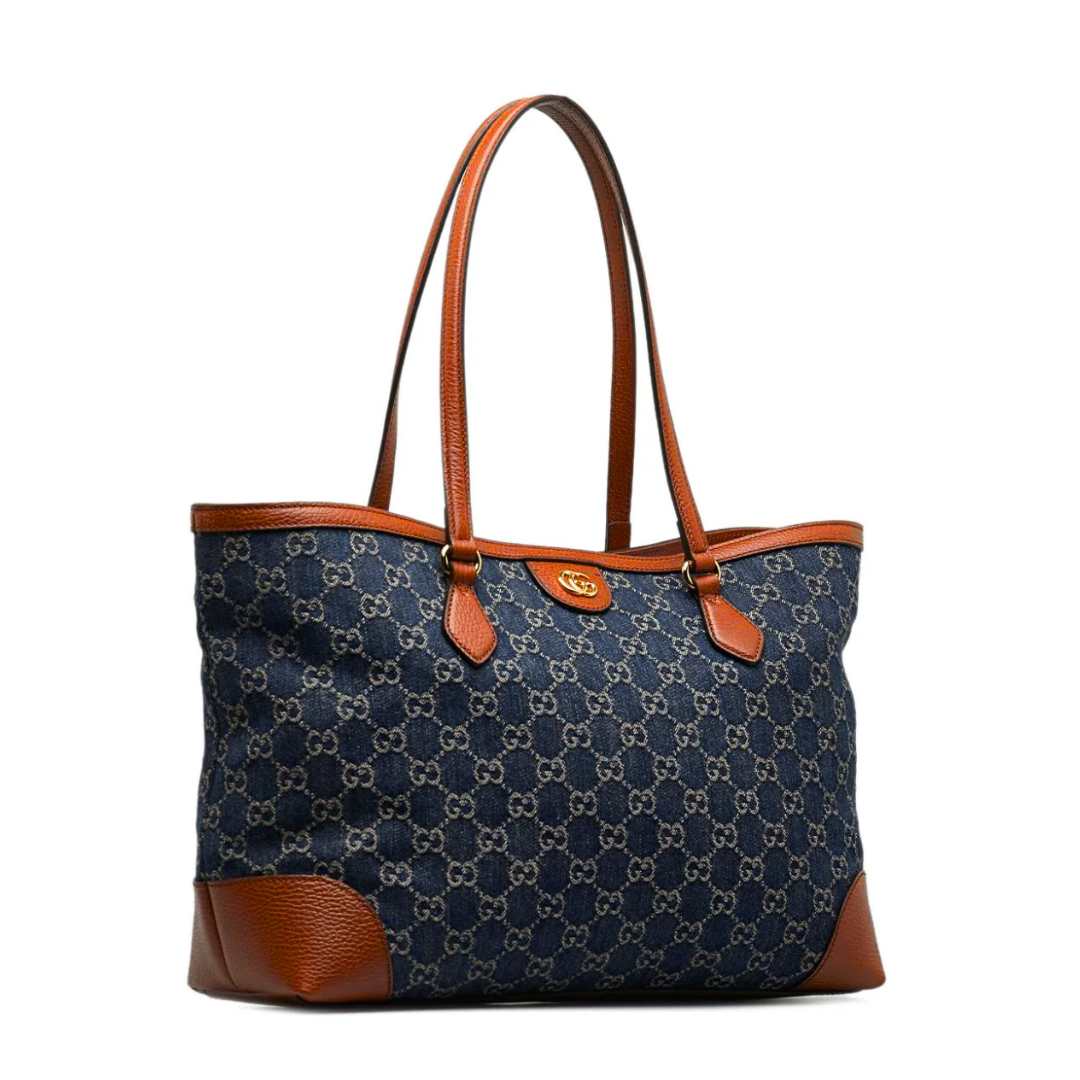 Luxury Gucci Ophidia GG Denim Tote - Luxury Dubai