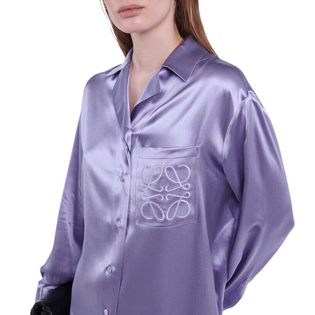 Luxury Loewe Anagram Silk Pajama Set - Luxury Dubai