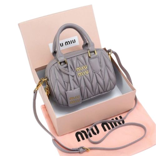 New Miu Miu Leather Top Handle Bag - Luxury Dubai